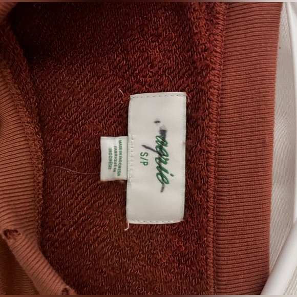 Small Aerie Crewneck Cropped Orange - Picture 4 of 5